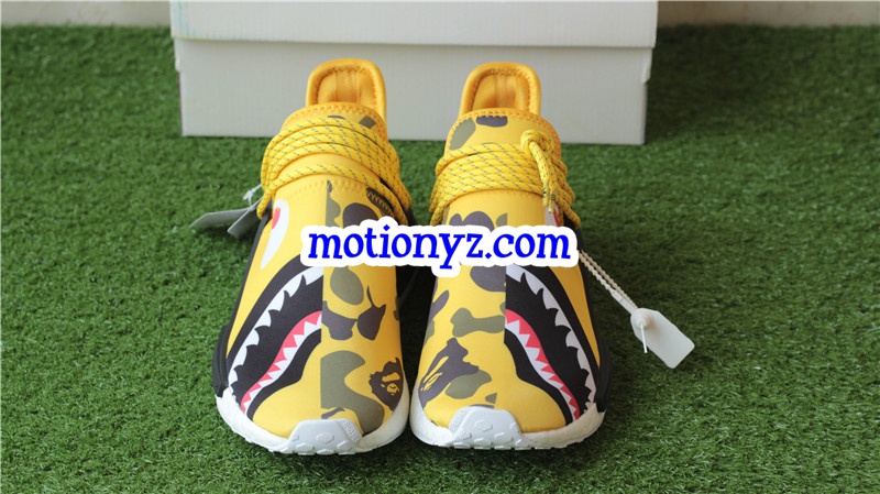 Adidas Pharrell Williams NMD Human Race Camo Bape Yellow